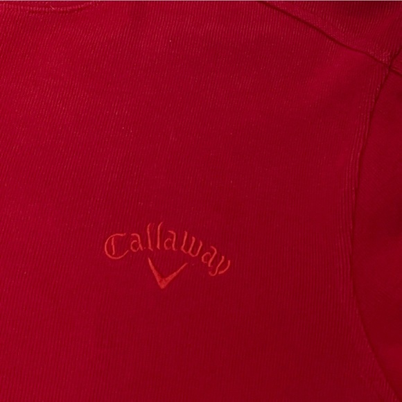 Callaway Stretch Red Golf Sports Tennis Country Club Mens Sweater - Picture 3 of 5